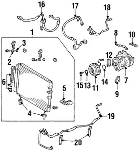 Foto de Manguera Descarga Refrigerante Aire Acondicionado Original para Lexus SC430 Marca LEXUS Nmero de Parte 8870324030