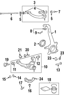Foto de R�tula de direcci�n Original para Toyota FJ Cruiser Toyota 4Runner Lexus GX470 Lexus Marca LEXUS N�mero de Parte 4321260200