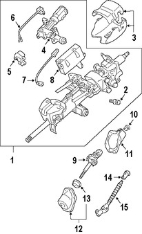 Foto de Eje de Columna de Direcci�n Original para Lexus GX470 Marca LEXUS N�mero de Parte 4522060140