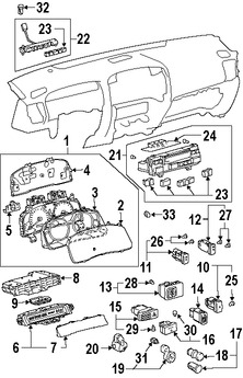 Foto de Panel de Instrumentos Original para Lexus GX470 2008 Marca LEXUS N�mero de Parte 8380060B93