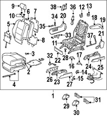 Foto de Motor de Asiento Original para Lexus Toyota Marca LEXUS Nmero de Parte 8580158020