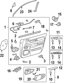 Foto de Switch de Bloqueo de la Perta Original para Lexus GX470 Lexus LS430 Marca LEXUS N�mero de Parte 8493060050