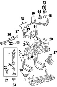 Foto de Unidad Emisora del Tanque de Combustible Original para Toyota 4Runner Lexus GX470 Marca LEXUS Nmero de Parte 8332060440