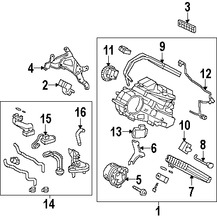 Foto de Motor del ventilador HVAC Original para Toyota Highlander Toyota Land Cruiser Lexus  Lexus LX570 Marca LEXUS Nmero de Parte 8710328111