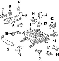 Foto de Interruptor Asiento Elctrico Original para Lexus  Toyota Marca LEXUS Nmero de Parte 8492260190