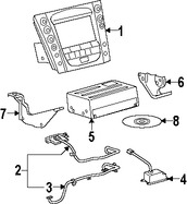 Foto de Soporte de Modulo de Control de GPS Original para Lexus GS430 Lexus GS300 Lexus GS350 Lexus GS460 Lexus GS450h Marca LEXUS Nmero de Parte 8627430410