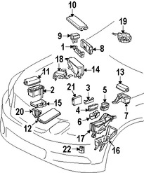 Foto de Caja de Fusibles Original para Lexus GS430 Lexus GS300 Lexus GS350 Lexus GS460 Lexus GS450h Marca LEXUS N�mero de Parte 8274330050