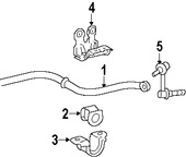 Foto de Barra Estabilizadora de Suspensi�n Original para Lexus GS350 2007 Lexus GS430 2007 Lexus GS450h 2007 Marca LEXUS N�mero de Parte 4886030031