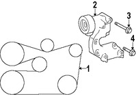 Foto de Conjunto de Tensor de correa Original para Lexus GS450h Lexus  Toyota Highlander Marca LEXUS N�mero de Parte 1662031060