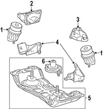 Foto de Montura de Transmisin Automtica Original para Lexus GS450h 2007 2008 2009 2010 2011 Marca LEXUS Nmero de Parte 1238831010