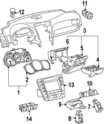 Foto de Panel de Instrumentos Original para Lexus GS450h 2008 Marca LEXUS N�mero de Parte 8380030N70