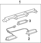 Foto de Lente de lmpara de placa Original para Lexus Marca LEXUS Nmero de Parte 8127030261