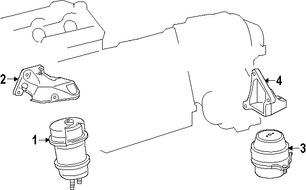Foto de Montura del motor Original para Lexus Marca LEXUS Nmero de Parte 1237131291