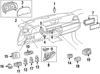 Foto de Lente de Panel de Instrumentos Original para Lexus GS450h 2016 2017 Lexus GS200t 2016 Lexus GS350 2016 2017 Marca LEXUS N�mero de Parte 838523AB70