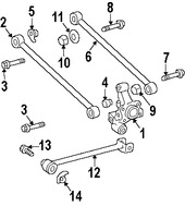 Foto de Mu�on de Suspensi�n Original para Toyota Highlander Lexus RX400h Marca LEXUS N�mero de Parte 4230548051