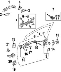 Foto de Manija exterior de puerta Original para Lexus Marca LEXUS Nmero de Parte 692200E010A0