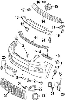 Foto de Perno de cubierta de parachoques Original para Lexus LX570 Lexus LS460 Toyota Sequoia Toyota Tundra Toyota Land Cruiser Marca LEXUS Nmero de Parte 90119A0285