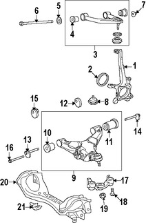 Foto de R�tula de direcci�n Original para Lexus LX570 Toyota Land Cruiser Marca LEXUS N�mero de Parte 4321260190