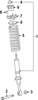 Foto de Aislante de Muelle Original para Lexus LX570 Marca LEXUS N�mero de Parte 4859760110