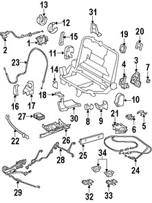 Foto de Manilla de Ajuste de Reclinacion Asiento Trasero Original para Toyota Land Cruiser   Lexus LX570 Marca LEXUS Nmero de Parte 7252660060C0