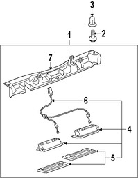 Foto de Conjunto de la luz de placa Original para Lexus LX570 2008 2009 2010 2011 2013 Marca LEXUS N�mero de Parte 7680960021