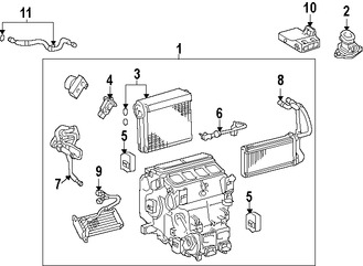 Foto de Sensor de Temperatura de Evaporador Aire Acondicionado Original para Toyota Land Cruiser Lexus LX570 Marca LEXUS Nmero de Parte 8862060020