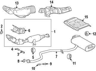 Foto de Empacadura del Conector del Tubo de Escape Original para Toyota Scion Lexus Marca LEXUS Nmero de Parte 1745123042