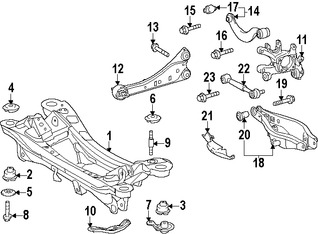 Foto de Muon de Suspensin Original para Lexus CT200h Scion iM Toyota Marca LEXUS Nmero de Parte 4230412240