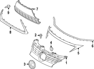Foto de Molde de rejilla Original para Lexus CT200h 2014 2015 2016 2017 Marca LEXUS Nmero de Parte 5312276010