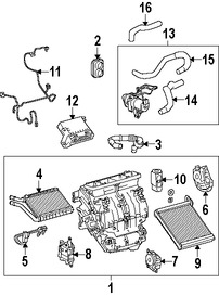 Foto de Modulo de Control calefaccin, ventilacin y aire acondicionado Original para Lexus HS250h 2010 2011 2012 Marca LEXUS Nmero de Parte 8865075090