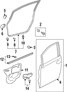 Foto de Panel externo de puerta Original para Lexus HS250h 2010 2011 2012 Marca LEXUS Nmero de Parte 6711275020