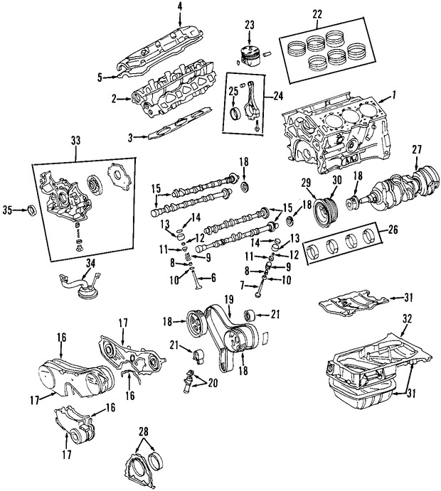 Foto de Culata del motor Original para Lexus RX300 Lexus ES300 Toyota Sienna Toyota Avalon Toyota Highlander Toyota Camry Marca LEXUS Nmero de Parte 1110129438