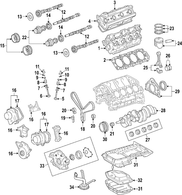 Foto de Motor Completo Original para Lexus GS430 2006 2007 Marca LEXUS Nmero de Parte 1900050A70