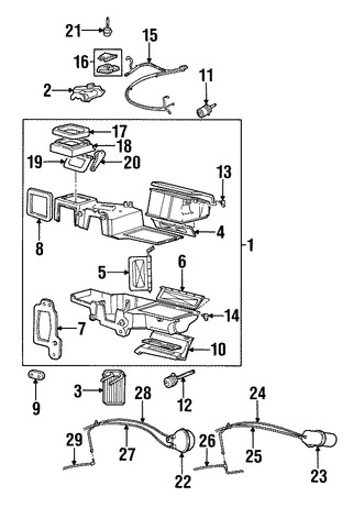 Foto de Motor de Control de Ajuste de Aire HVAC Original para Mazda B2300 Mazda  Mazda B3000 Mazda B4000 Marca MAZDA N�mero de Parte 1FAB61B60