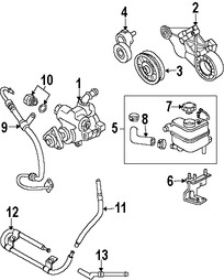 Foto de Bomba de Direccin Asistida Original para Mazda B3000 2007 Marca MAZDA Remanufacturado Nmero de Parte 1FBA32600R00
