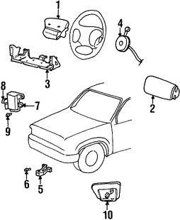 Foto de Mdulo de control del Air Bag Original para Mazda B2300 Mazda B3000 Mazda B4000 Marca MAZDA Nmero de Parte 1FBA677F0