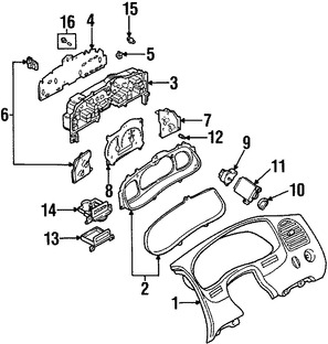 Foto de Interruptor de faro Original para Mazda B2300 Mazda B3000 Mazda B4000 Marca MAZDA N�mero de Parte 1FAB66170