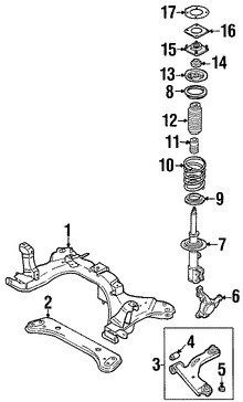 Foto de Aislante de Muelle Original para Mazda Tribute Marca MAZDA Nmero de Parte EC0134012