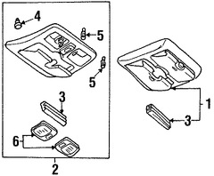 Foto de Lente de luz de mapa Original para Mazda Tribute Marca MAZDA Nmero de Parte EC0169223A