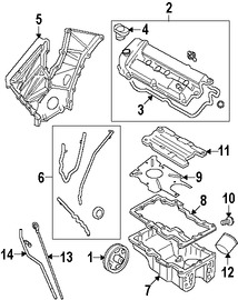 Foto de Empacadura de Crter Original para Mazda Tribute Mazda MPV Mazda 6 Marca MAZDA Nmero de Parte ZZC110431