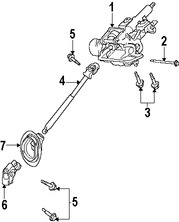 Foto de Card�n de Eje de Columna Direcci�n Original para Mazda Tribute 2008 2009 2010 2011 Marca MAZDA N�mero de Parte ZZC032850B