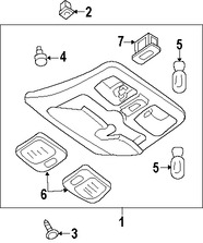 Foto de Interruptor del Techo Corredizo Original para Mazda Tribute 2008 2009 2010 2011 Marca MAZDA N�mero de Parte EC0169975B70