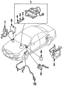 Foto de M�dulo de control de ABS Original para Mazda Millenia 1995 Marca MAZDA N�mero de Parte T00767650