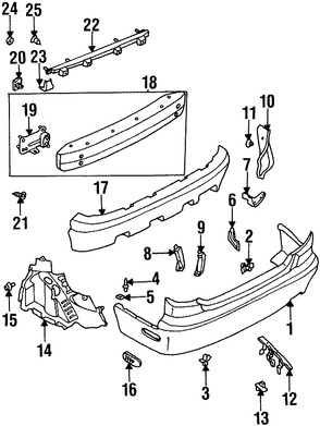 Foto de Guardasalpicaduras del parachoques Original para Mazda Millenia Marca MAZDA N�mero de Parte TA0150340A