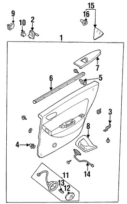 Foto de Apoyabrazos Original para Mazda Millenia 1995 1996 1997 1998 1999 2000 Marca MAZDA N�mero de Parte T00169396A02