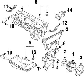 Foto de Empacadura de Crter Original para Mazda Protege Mazda Miata Mazda 323 Mazda MX-3 Marca MAZDA Nmero de Parte B6F410427