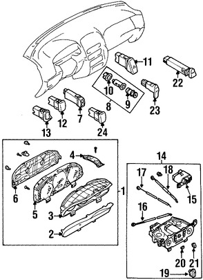 Foto de Interruptor de Control Motor del Ventilador Original para Mazda Protege 2002 2003 2001 Mazda Protege5 2003 2002 Marca MAZDA Nmero de Parte LB8361200A