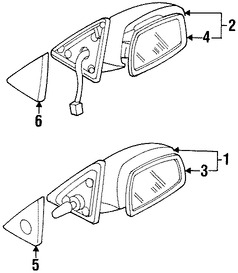 Foto de Cubierta de Espejo Retrovisor Externo Original para Mazda Protege Mazda Protege5 Marca MAZDA Nmero de Parte B26R69111C