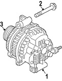 Foto de Polea del Alternador Original para Mazda 3 Mazda 5 Marca MAZDA Nmero de Parte LF5018W11