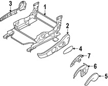 Foto de Manilla de Ajuste de Reclinacion Asiento Trasero Original para Mazda 3 Mazda 5 Mazda CX-7 Mazda CX-9 Marca MAZDA Nmero de Parte BP4K884E502